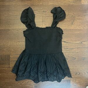 Cute smocked ruffle top